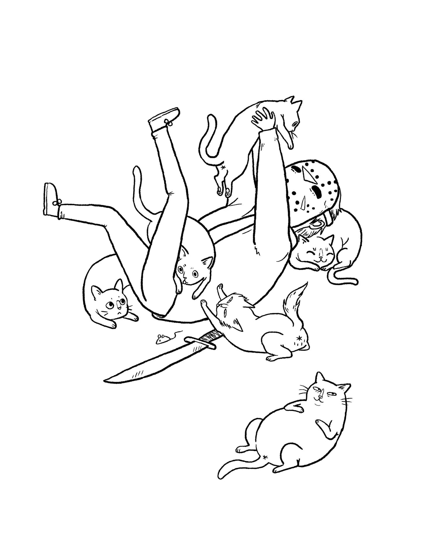 Coloring Book - Horror Cats