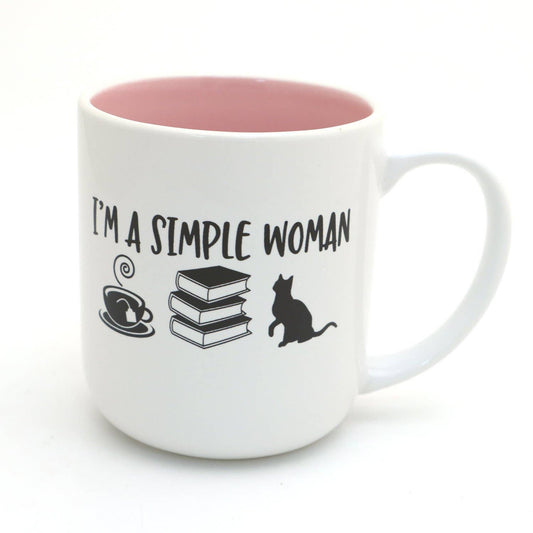 Mug - Books, Cats and Tea, I'm a Simple Woman