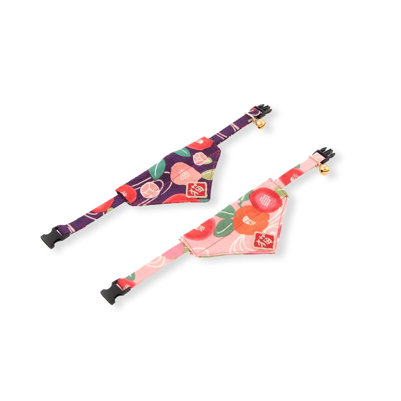 Kimono Cat Bandana Collar - Purple