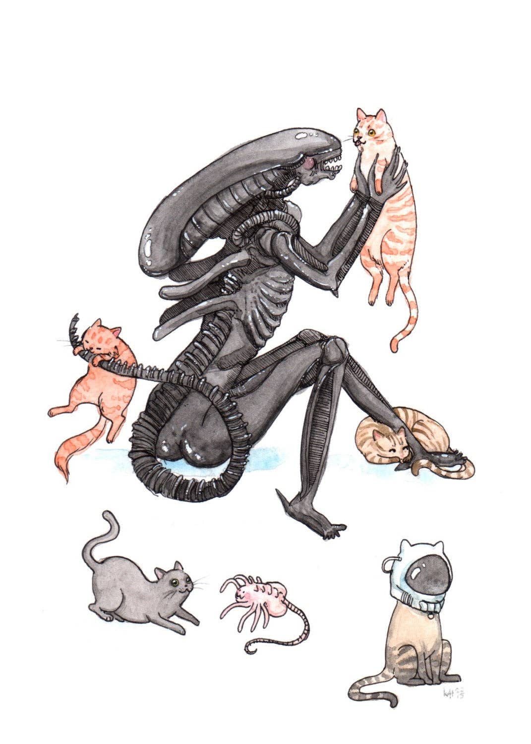 Horror Cats - Alien