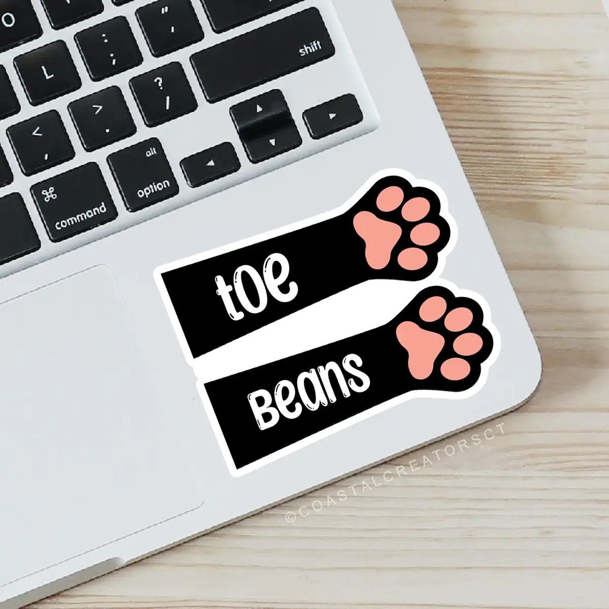 Toe Beans Vinyl Sticker