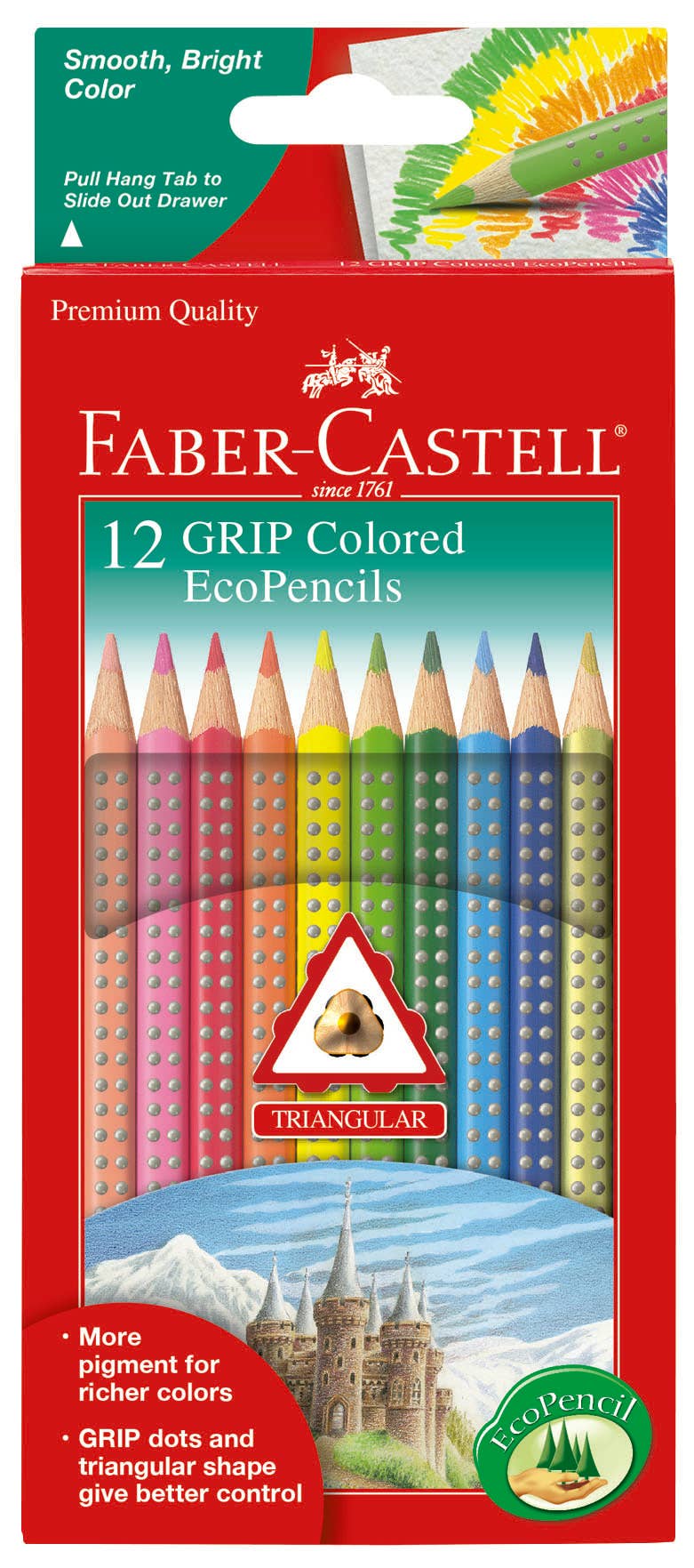 12 Colored Eco Pencils