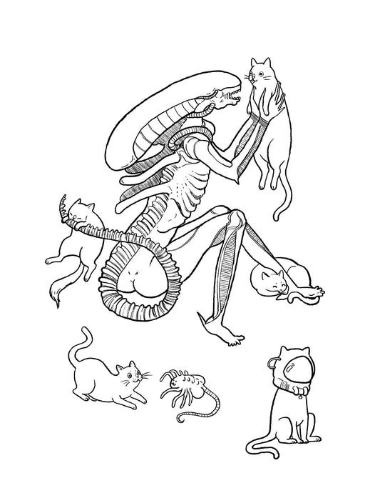 Coloring Book - Horror Cats