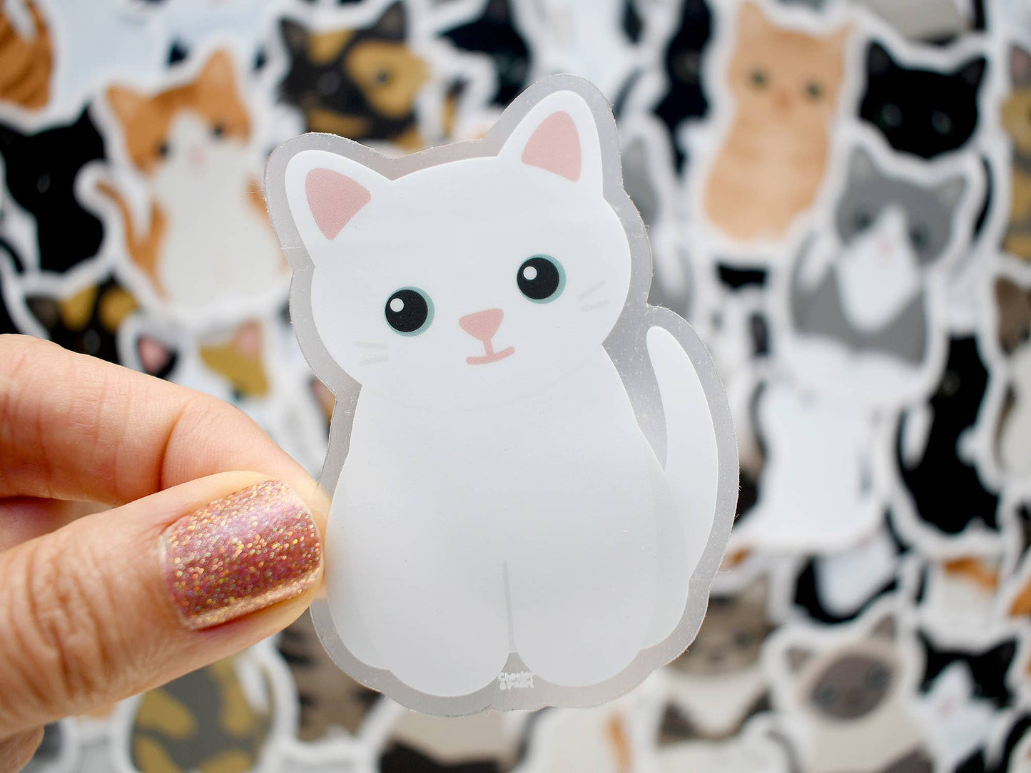 Looks Like My Cat! White cat sticker