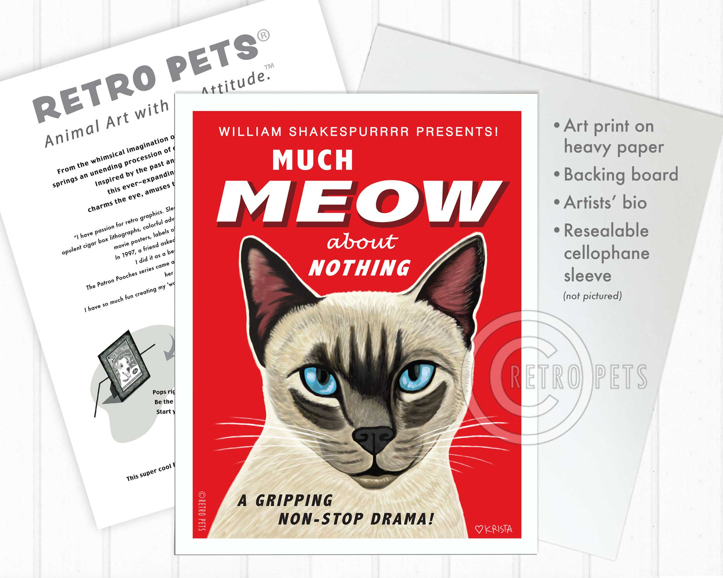 Cat Art "Much Meow"