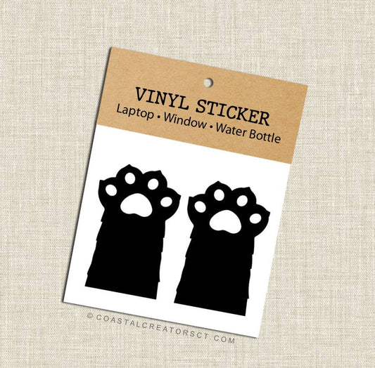 Cat Claws Paw Vinyl Laptop Sticker
