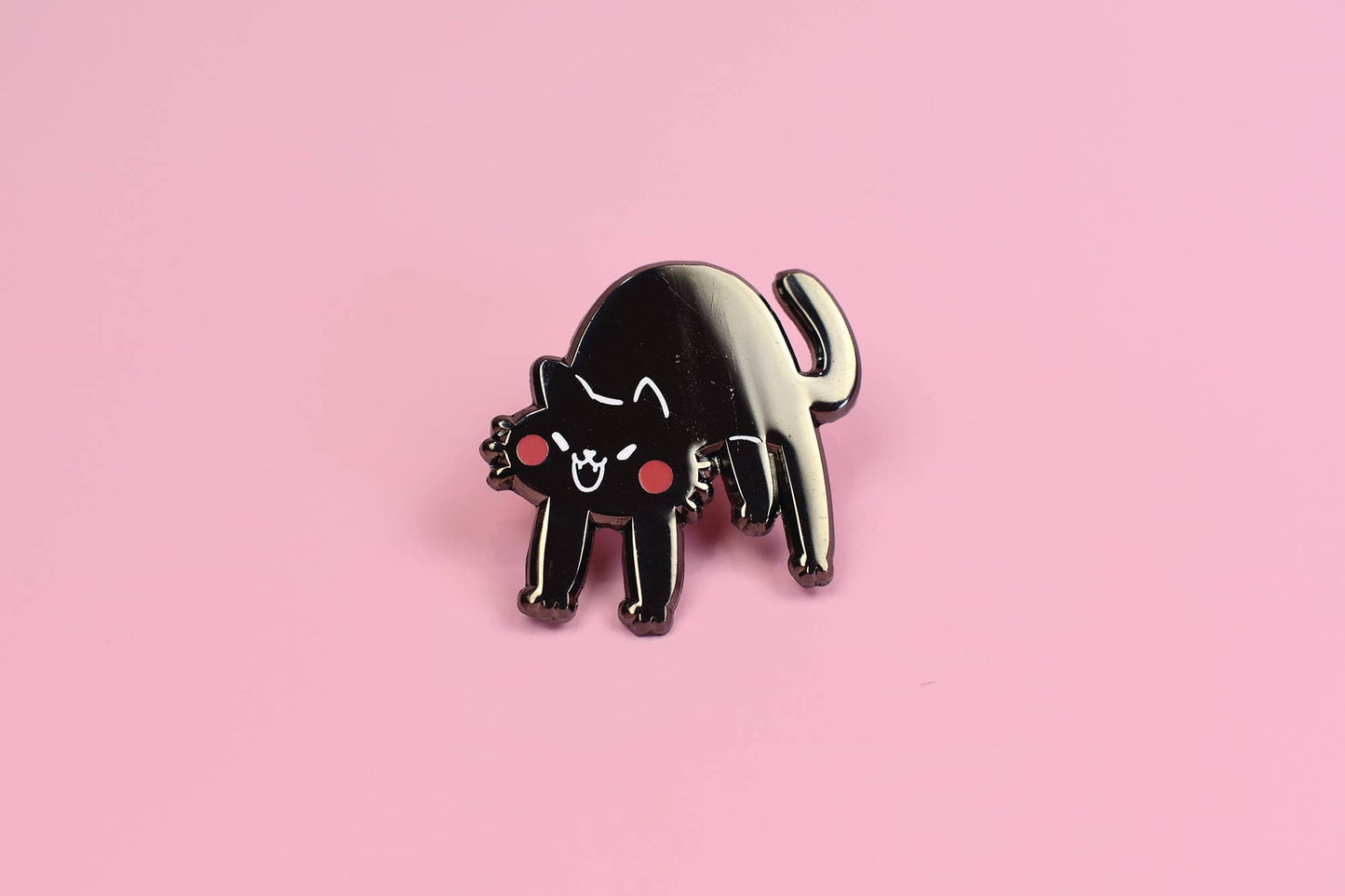 Spooked Cat! Enamel Pin