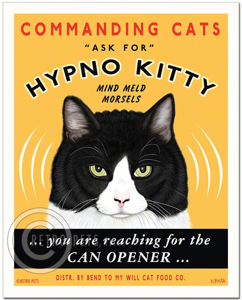 Cat Art "Hypno Kitty"