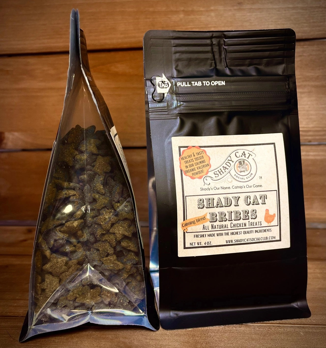 Shady Cat Bribes - Cat Treats: Calming Chicken and Valerian
