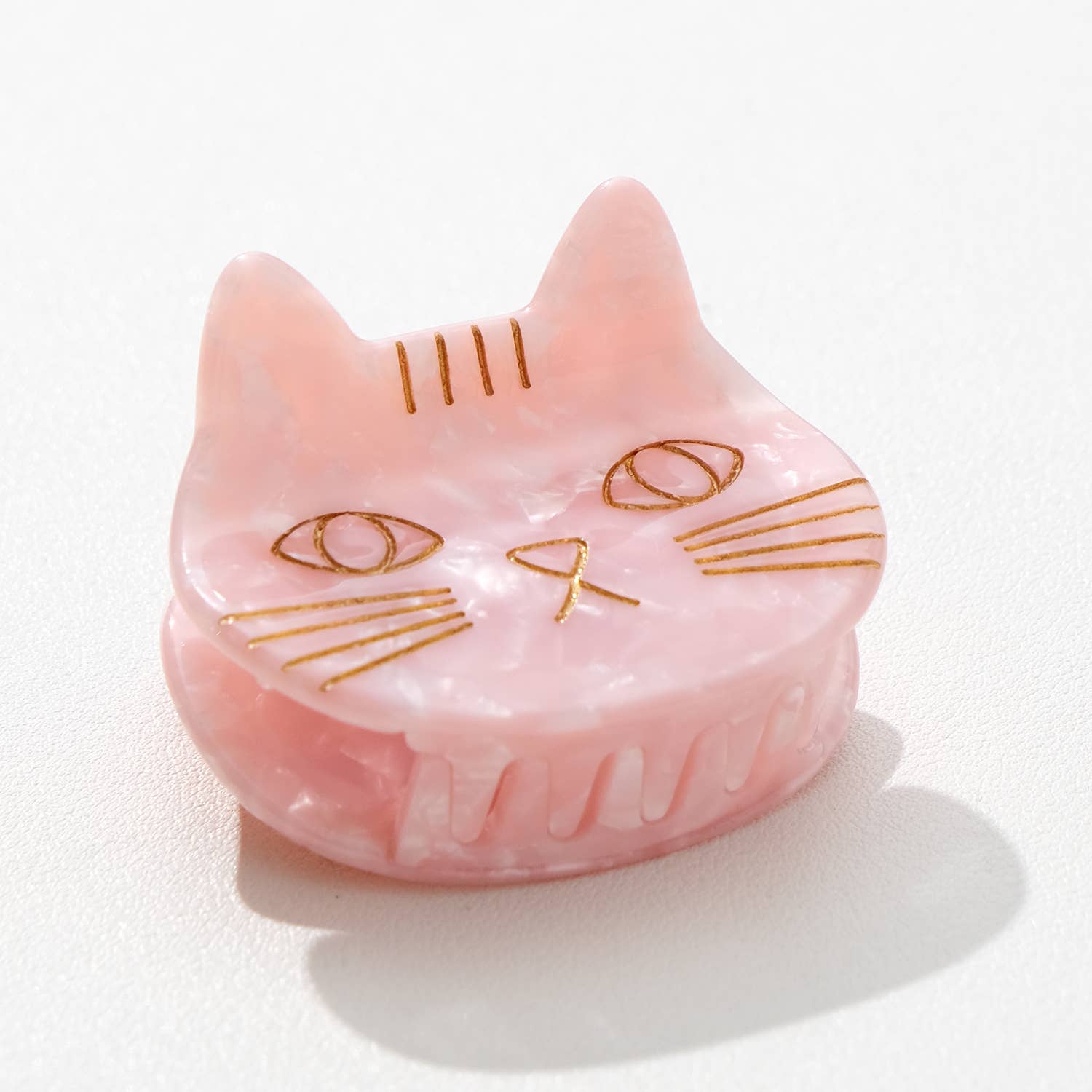 Small Cat Face Claw Clip Pastel