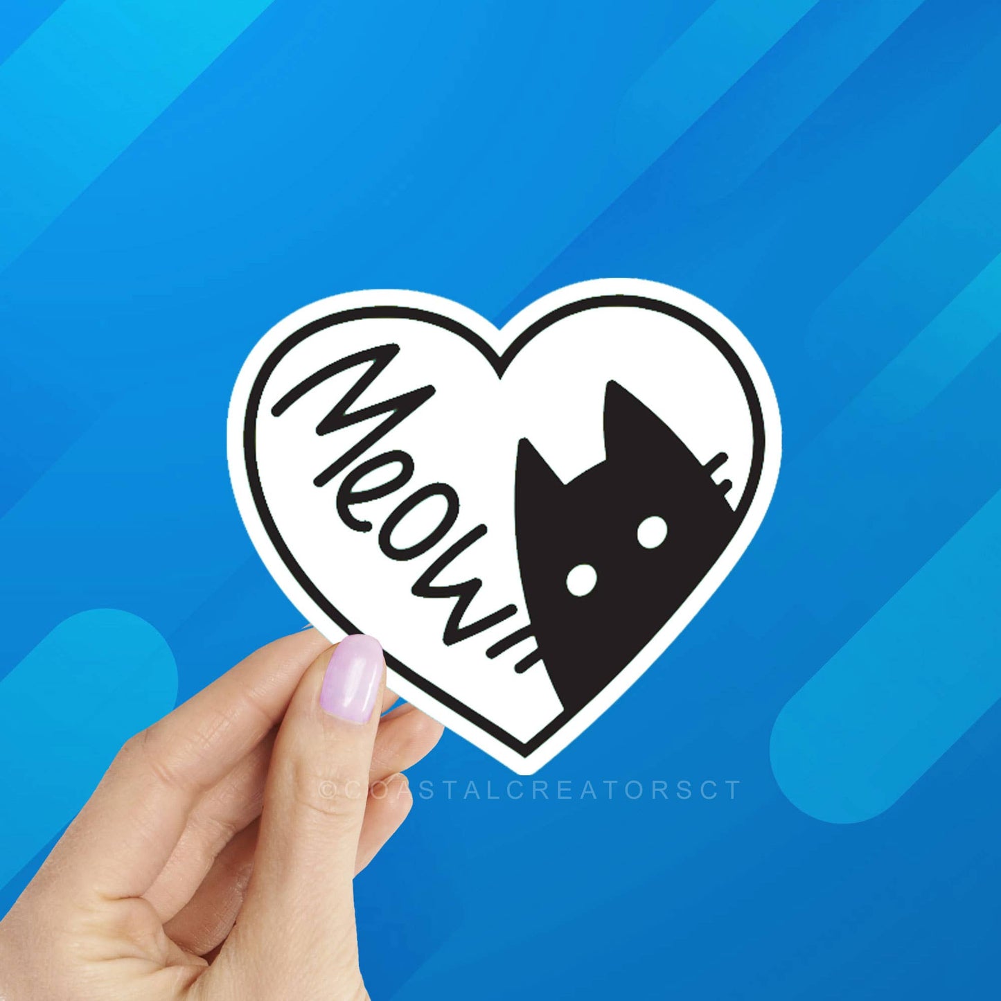 Cat Meow Vinyl Sticker