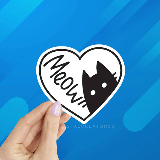 Cat Meow Vinyl Sticker