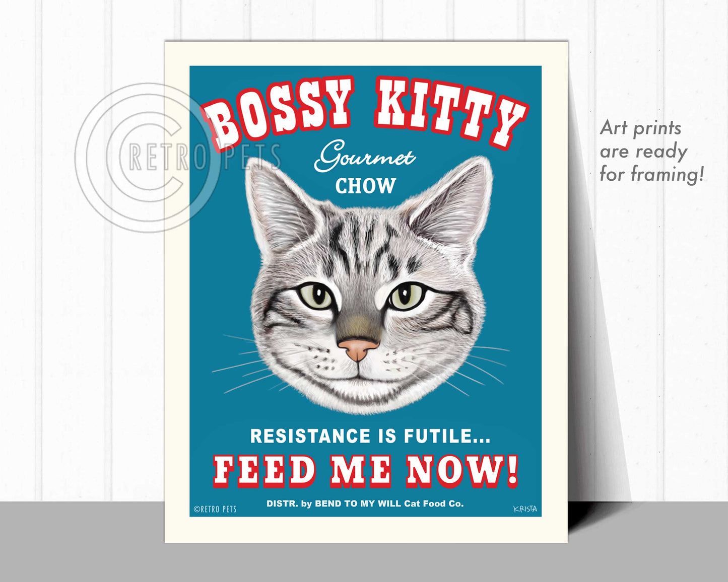 Cat Art "Bossy Kitty"