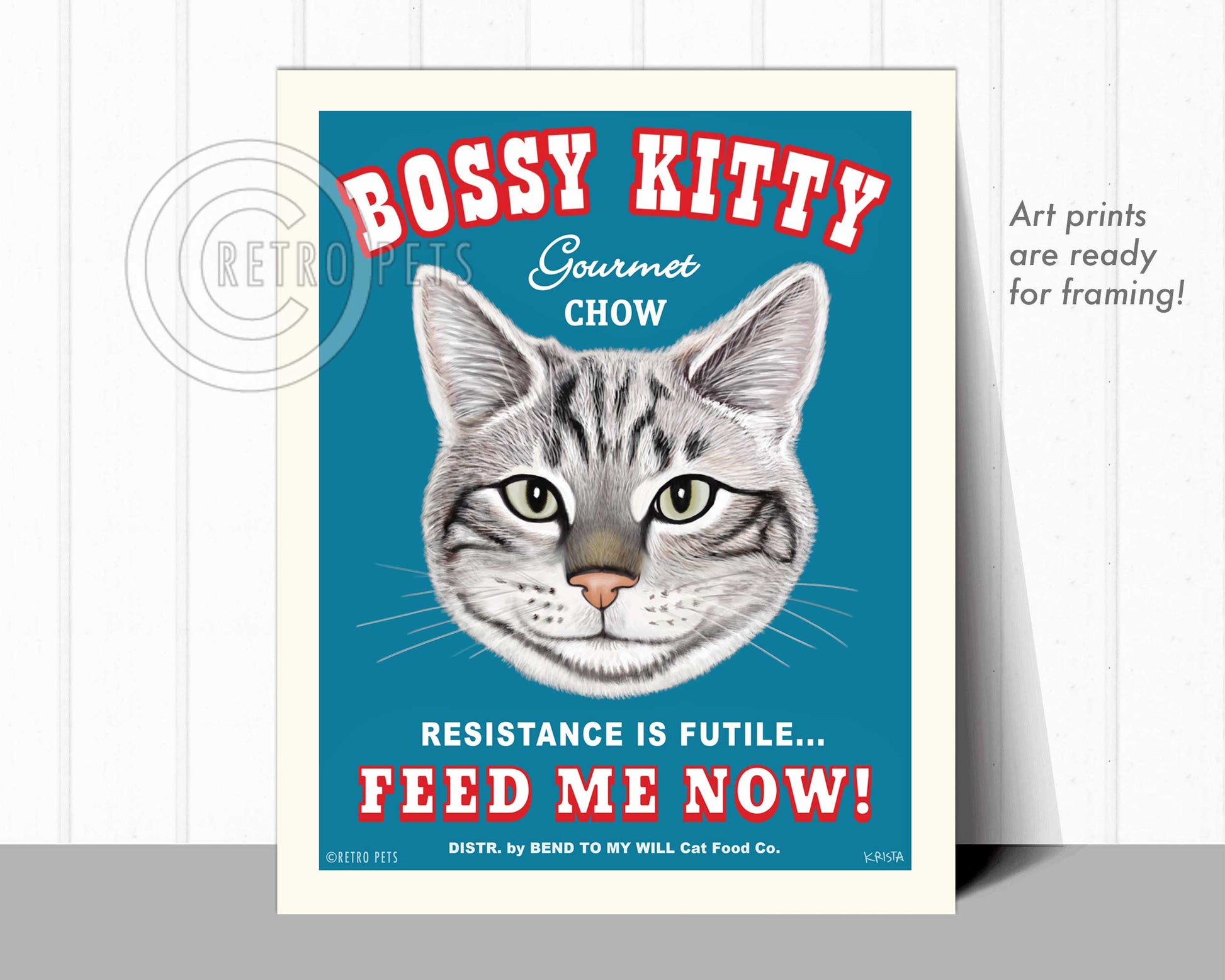 Cat Art "Bossy Kitty"