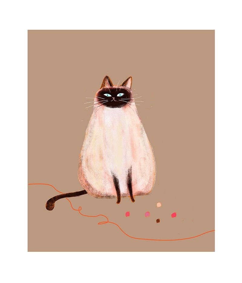 Siamese Cat Art Print
