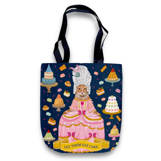 Tote Bag - Orange Tabby Marie Antoinette - Let Them Eat Cake