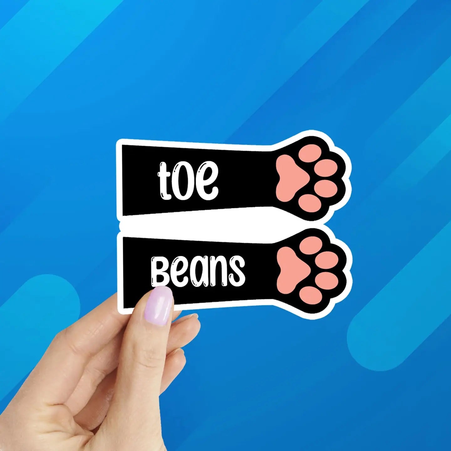 Toe Beans Vinyl Sticker