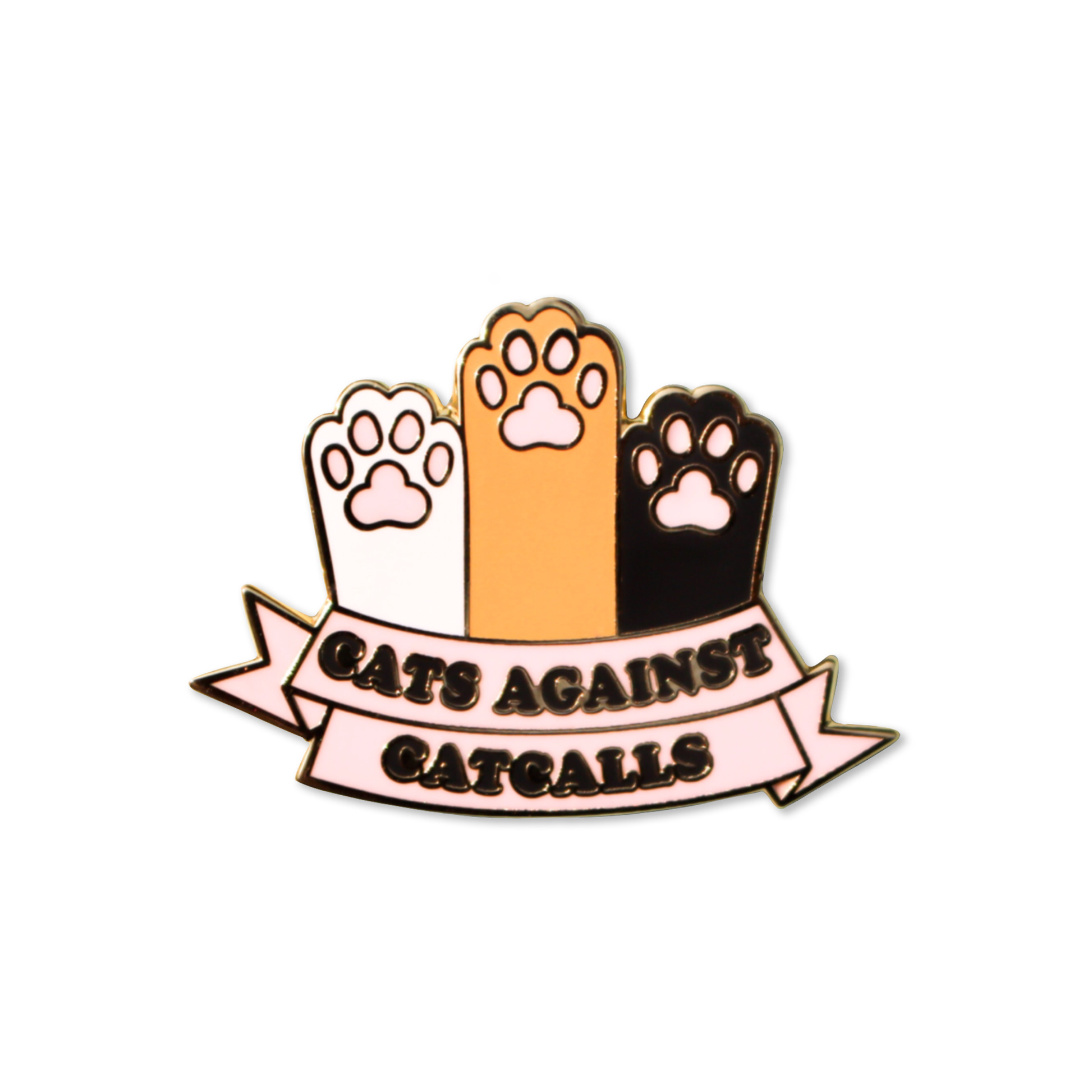Cats Against Catcalls Enamel Pin