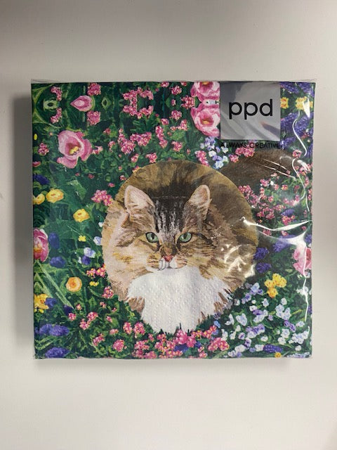 Garden Cat Napkins