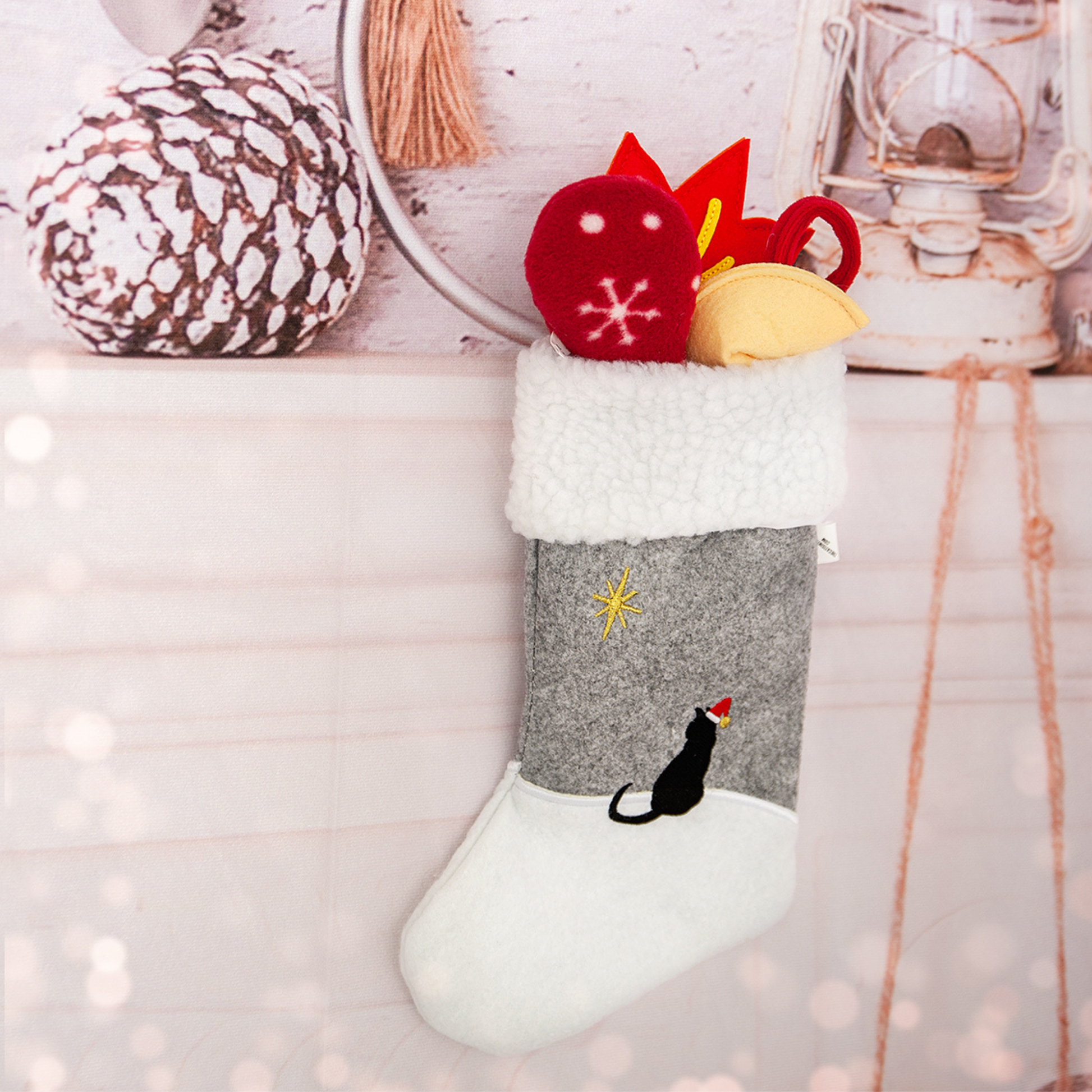 Christmas Stocking for Cats - 3 Holiday Cat Toys