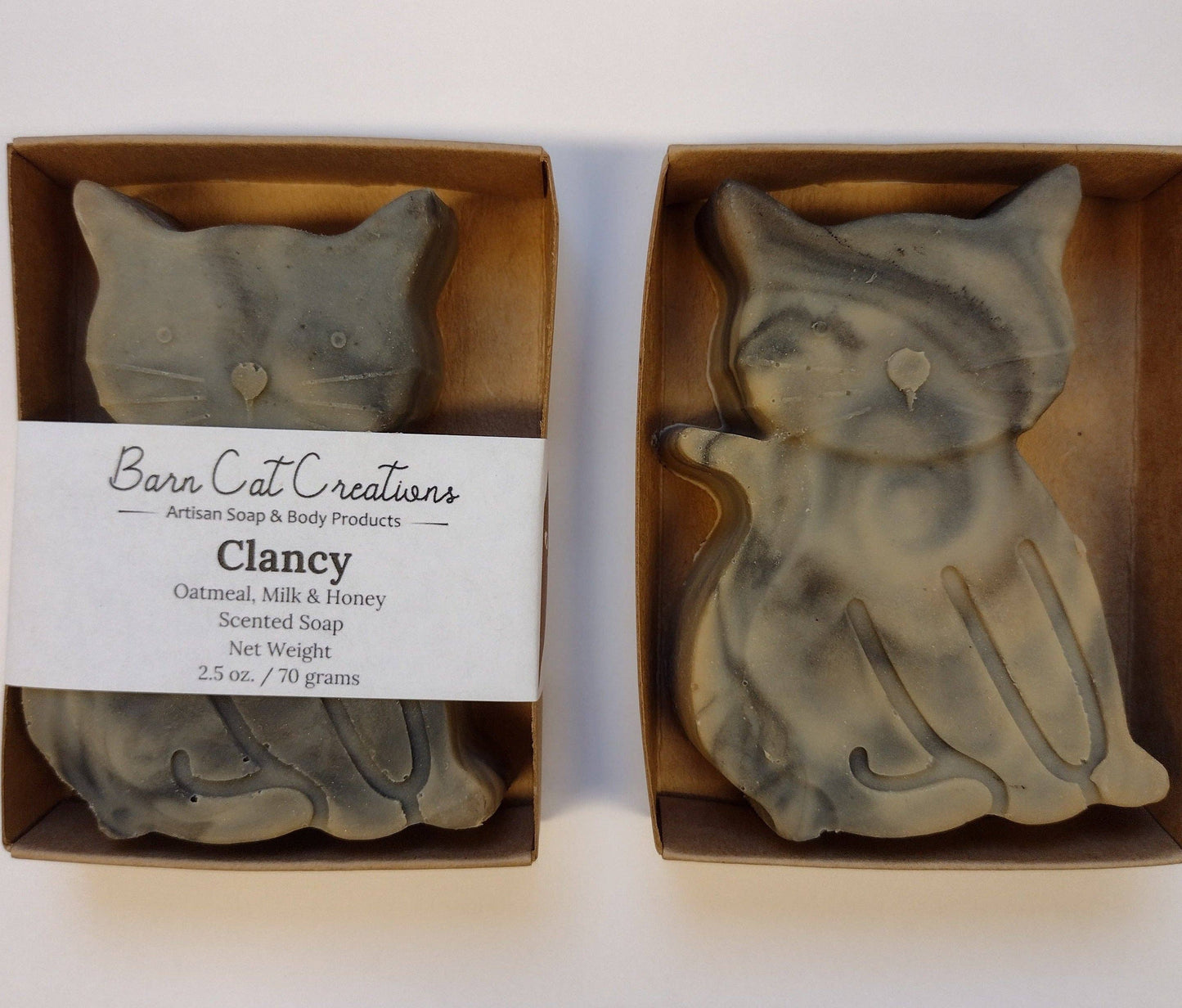 Cat Shaped Soap Bar - Clancy