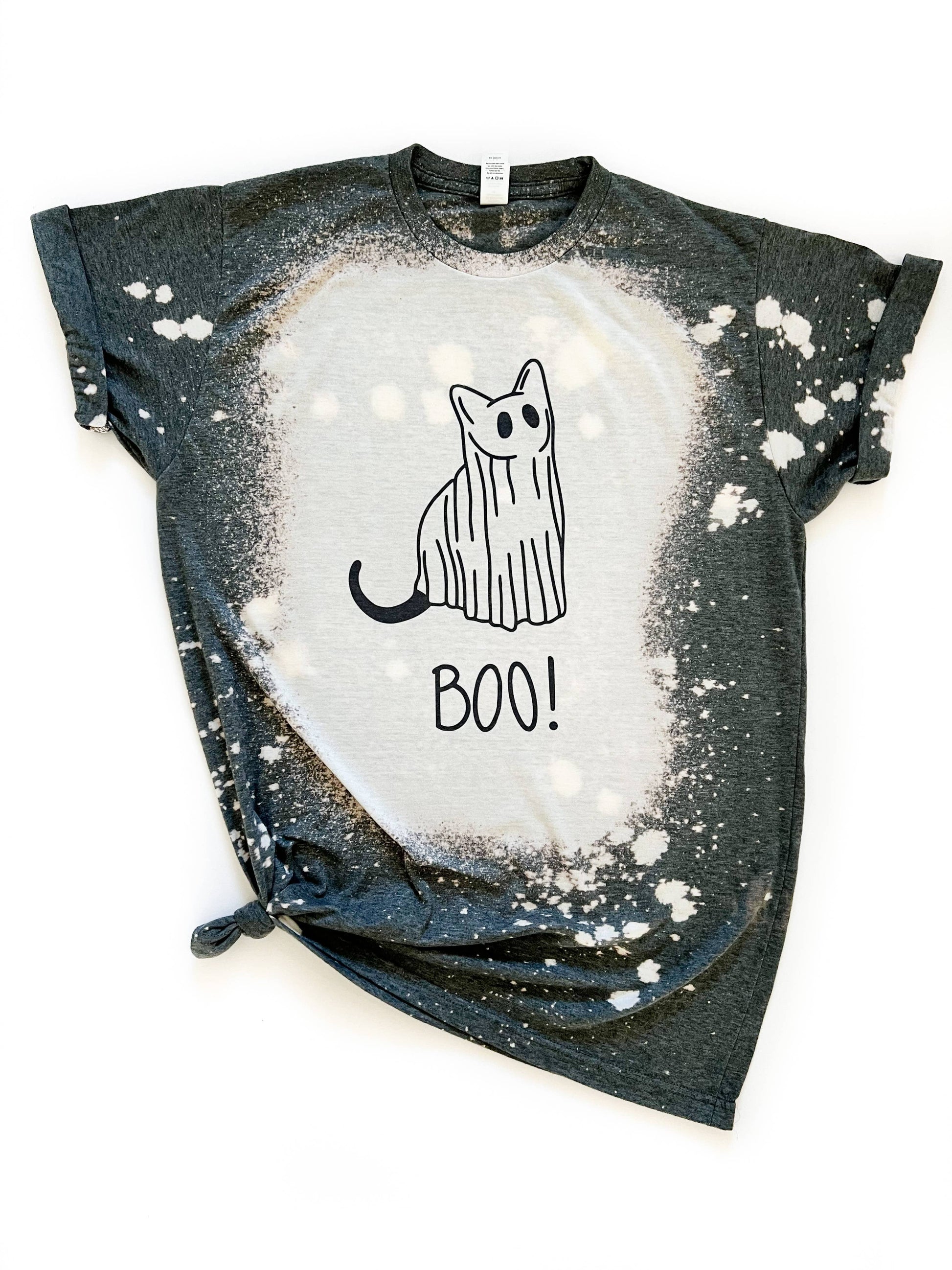 Ghost Kitty Boo Bleached Tee