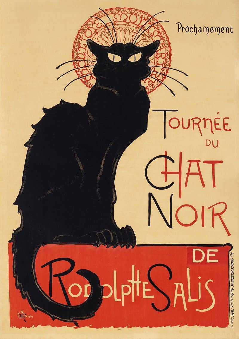 TChat Noir Art Print