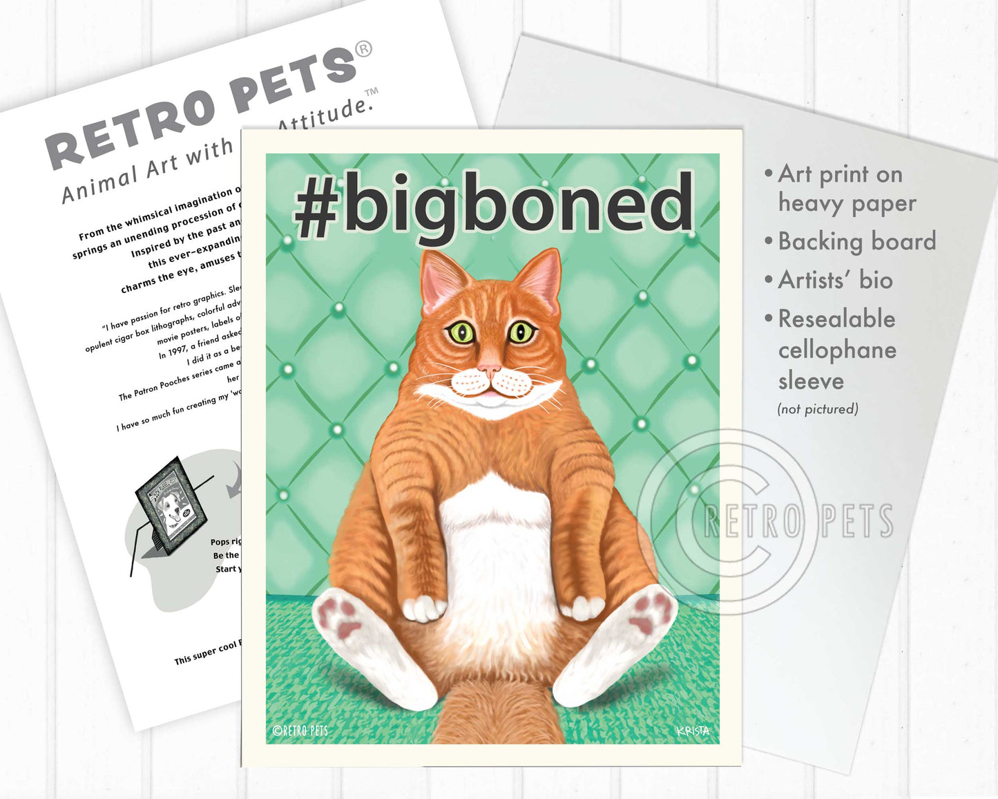 Cat Art "Big-boned"