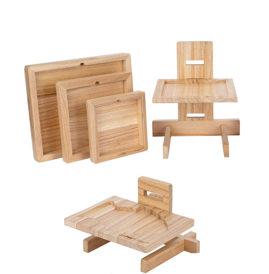 LickiMat Eco Wooden Keepers and Risers: Whisker Riser (Cat fish mats)