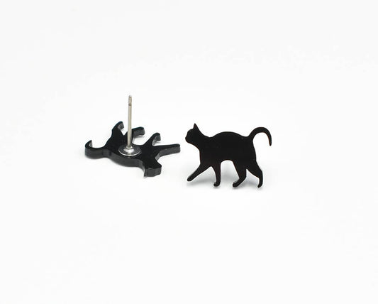 Black Cat Earrings
