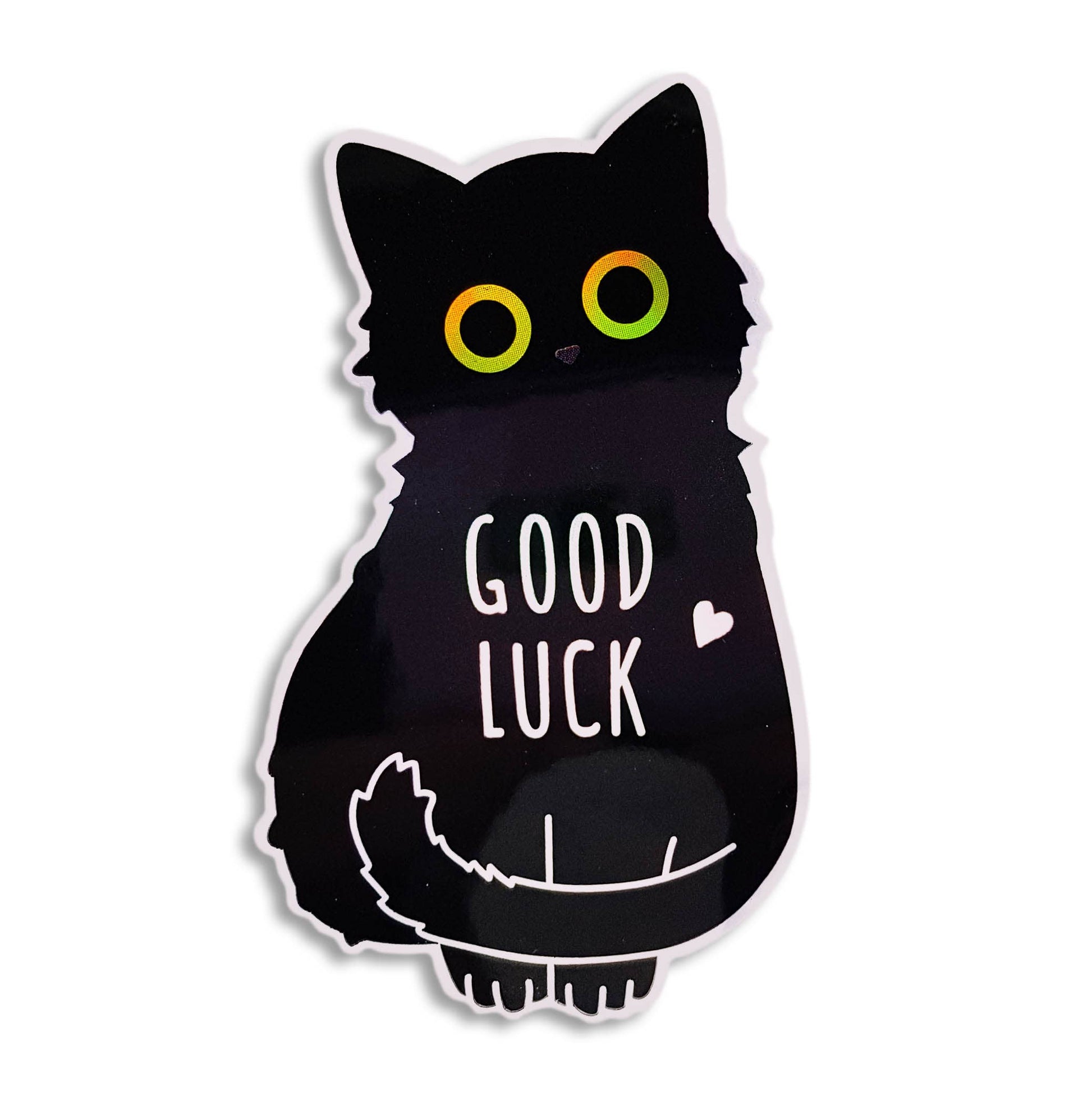 Good Luck Cat Vinyl Sticker
