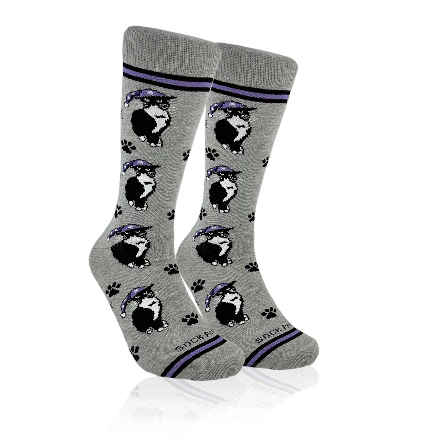 Cat Wearing a Hat Socks