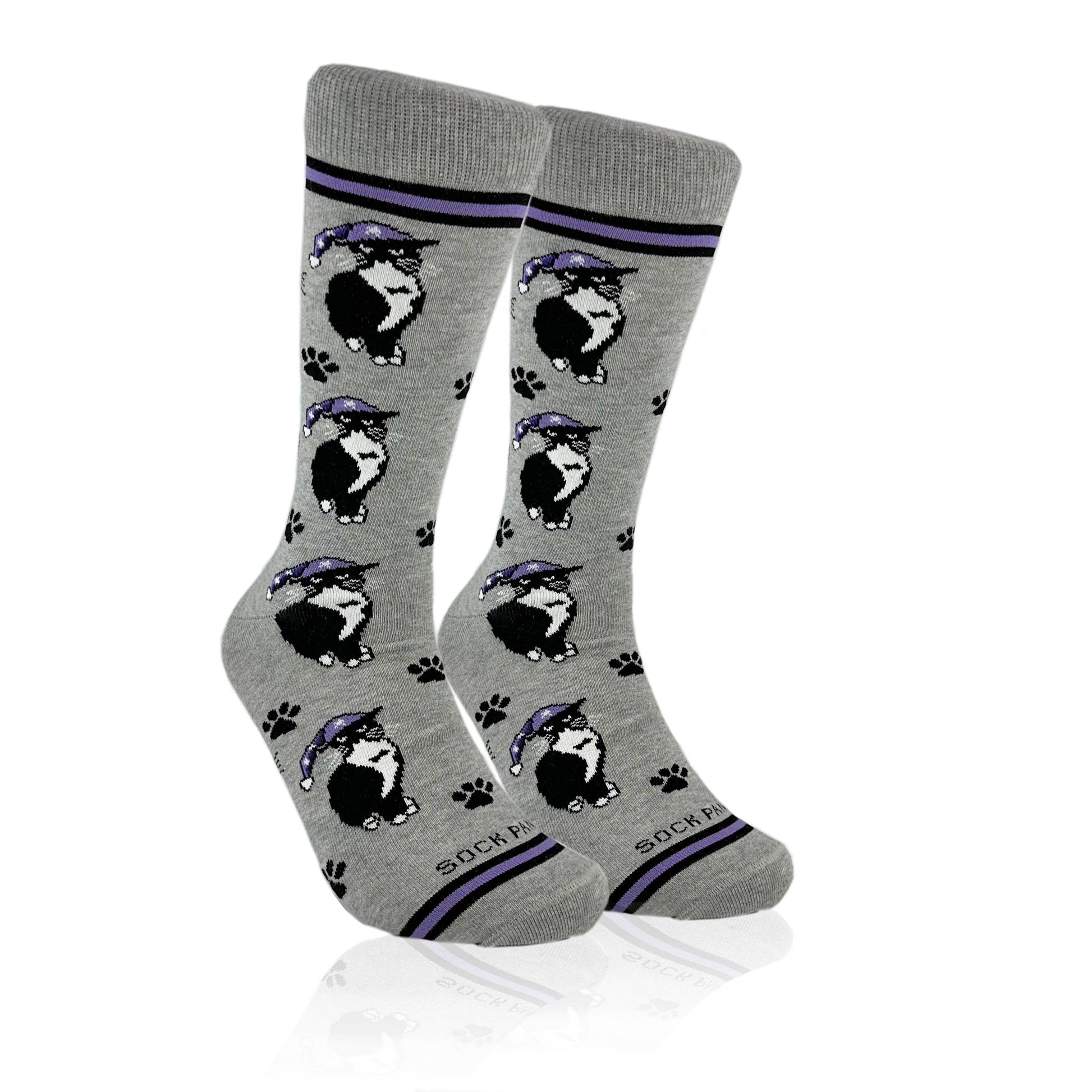Cat Wearing a Hat Socks
