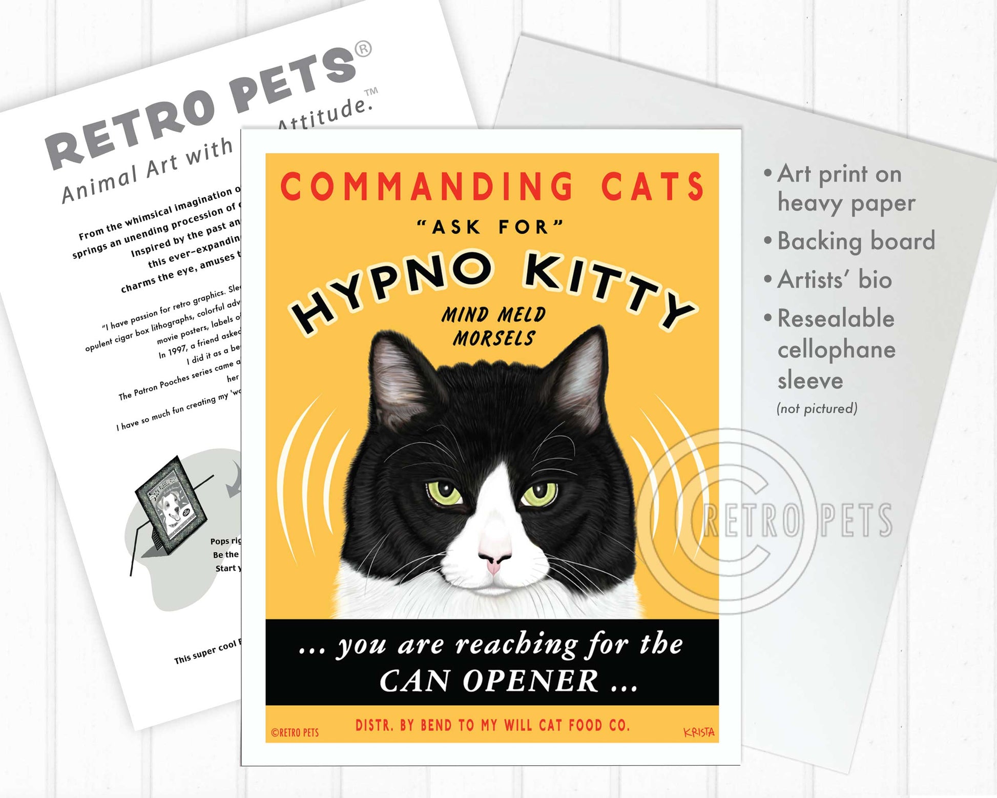 Cat Art "Hypno Kitty"