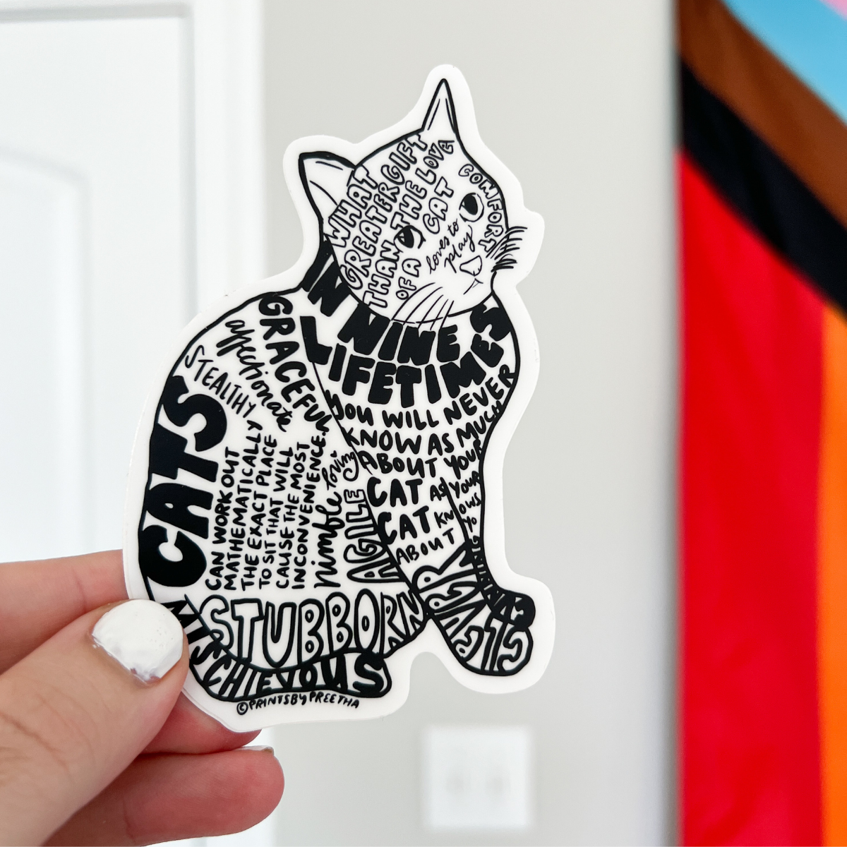 Clever Cat Sticker