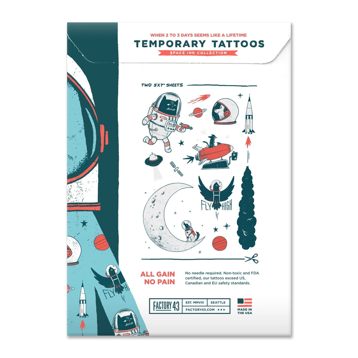 Temporary Tattoos Space Ink