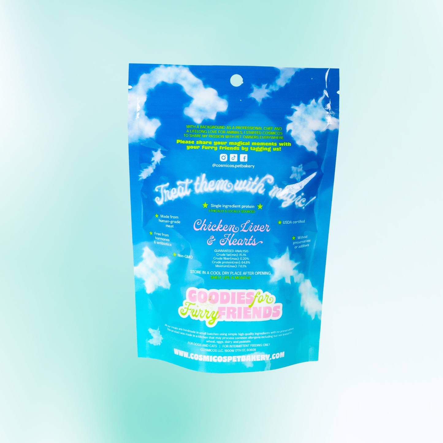 Chicken Liver & Hearts Snackies | Treats for Cats and Dogs