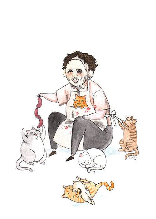 Horror Cats - Texas Chainsaw