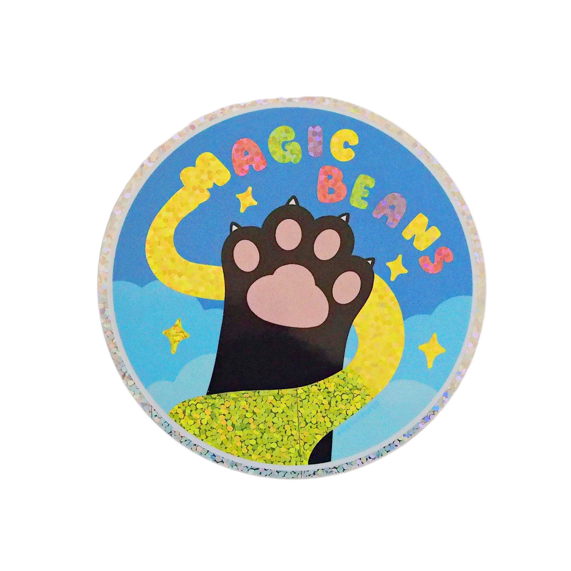 Magic Beans Glitter Holographic Vinyl Sticker
