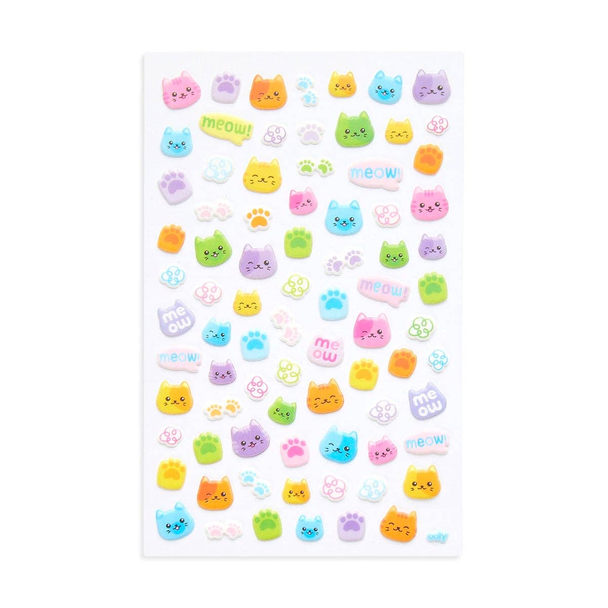 Sticker Sheet - Colorful Cats