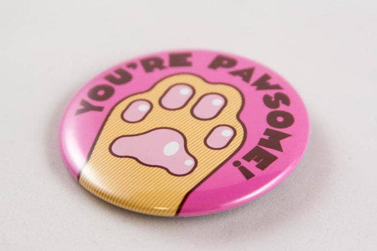 You're Pawsome Cat Paw Pin