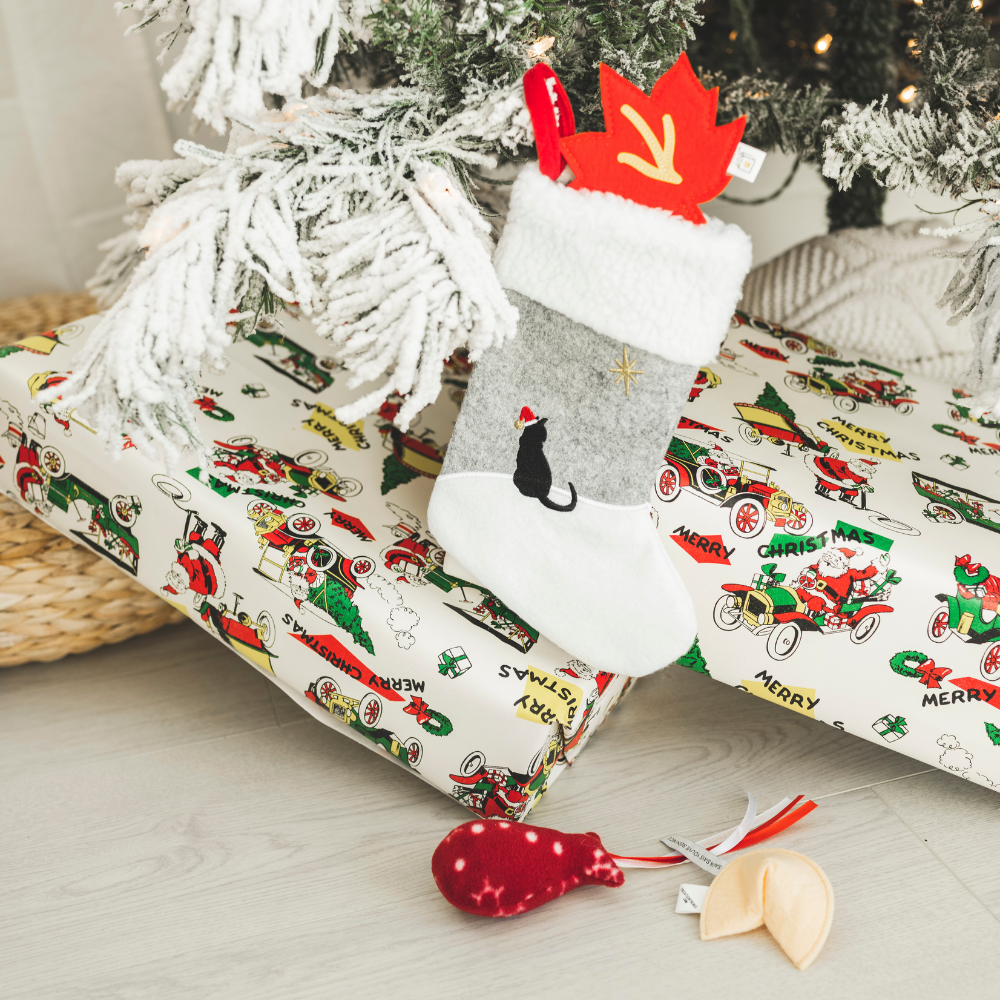 Christmas Stocking for Cats - 3 Holiday Cat Toys