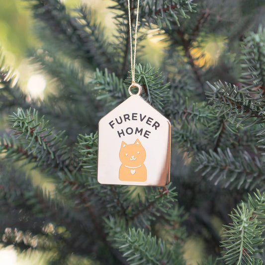 Furever Home Ornament (Orange Cat)