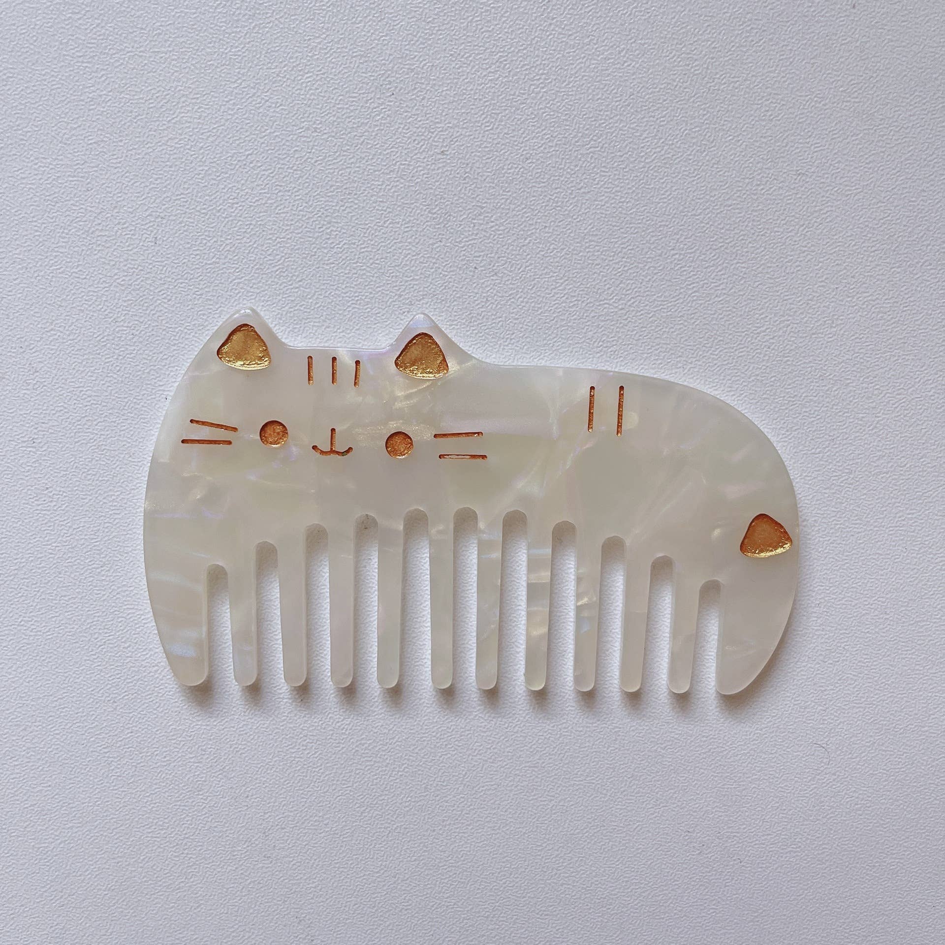Cute Cat Tortoise Wide Tooth Comb