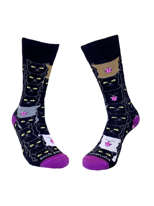 Black Socks with Cats
