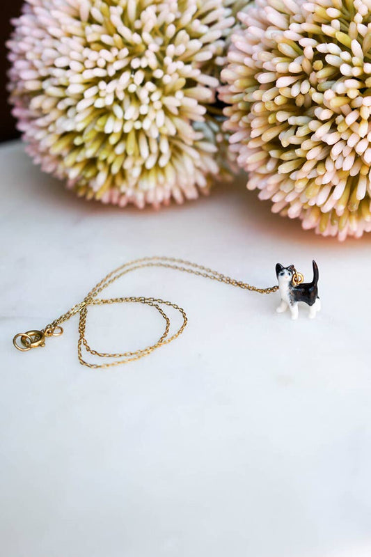 Tuxedo Kitty Necklace
