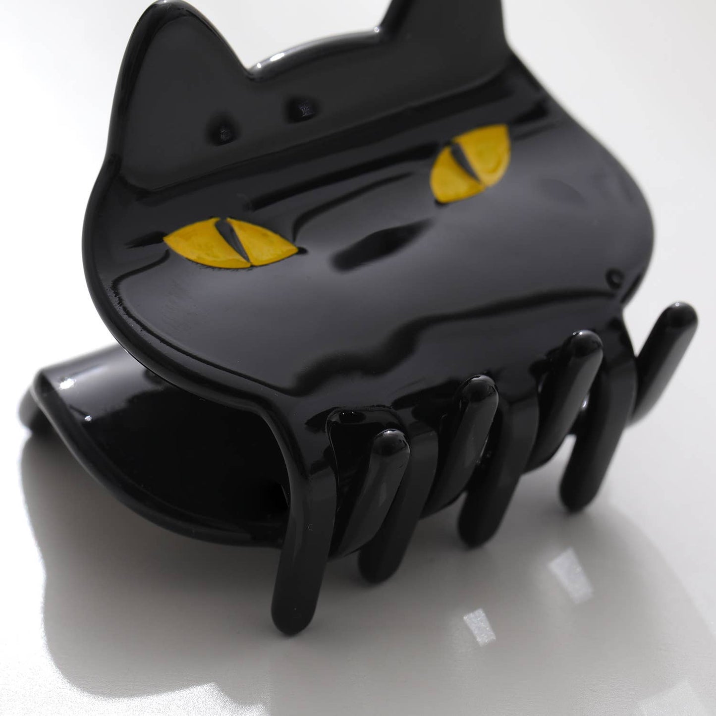 Black Cat Face Claw Clip