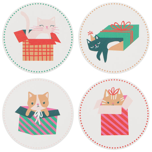 Let it Meow Soak Up Coasters Set of 4