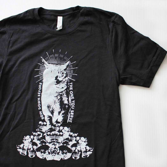 Cat Worship Shirt on Black
