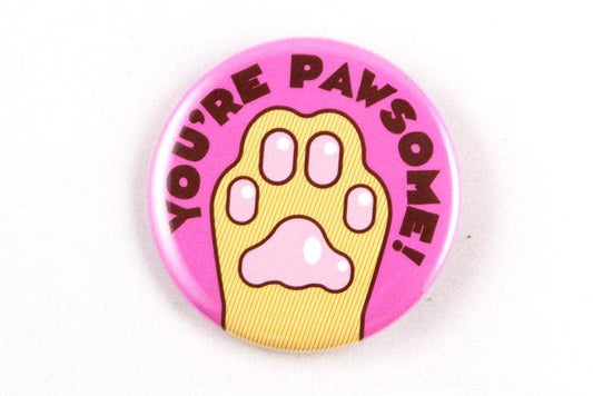 You're Pawsome Cat Paw Pin